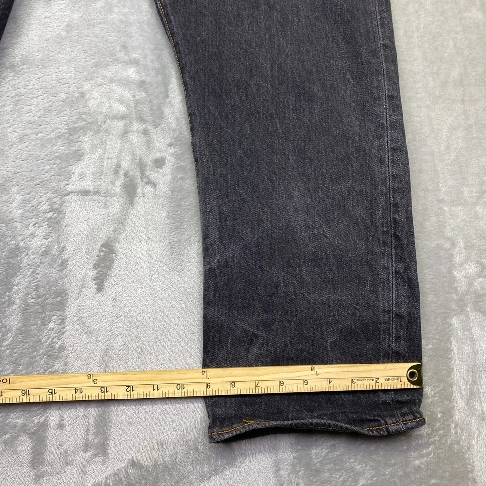 Levi Strauss 501 Button Fly Jeans‎ Dark Wash Men Sz 42 Fits 38